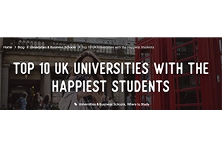 英国最令人快乐的10所大学，第一名出于意料！