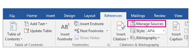 Citation and Reference List