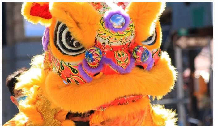 New Year Lion Dance