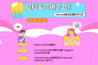 超短文只讲干货！Harvard格式正确打开方式