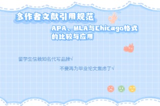 多作者文献引用规范：APA、MLA与Chicago格式的比较与应用