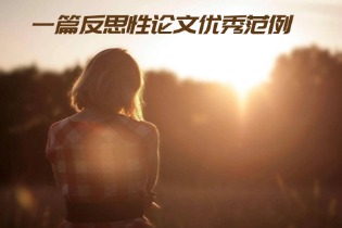 导师推荐的一篇反思性论文优秀范例