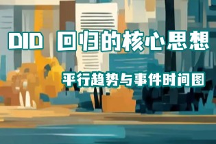 DID 回归入门：平行趋势与事件时间图