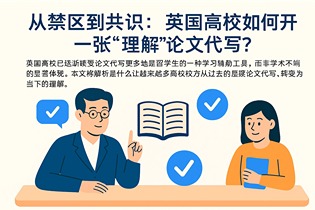 从禁区到共识：英国高校为何开始“理解”论文代写？
